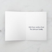 Sneeuwvlok aanpasbare kerstgroetkaart kaart (Binnen)