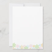 Sneeuwvlok baby sprenkeling nodigt winterse baby s kaart (Achterkant)