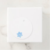 sneeuwvlok bedankjes labels (In situ)