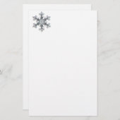 Sneeuwvlok Briefpapier (Voorkant / Achterkant)