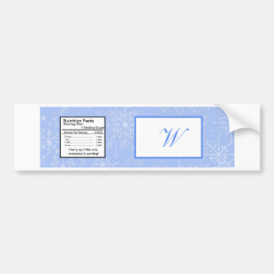 Sneeuwvlok bruiloft water fles label bumpersticker