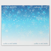 sneeuwvlok cadeaupapier (Vlak)