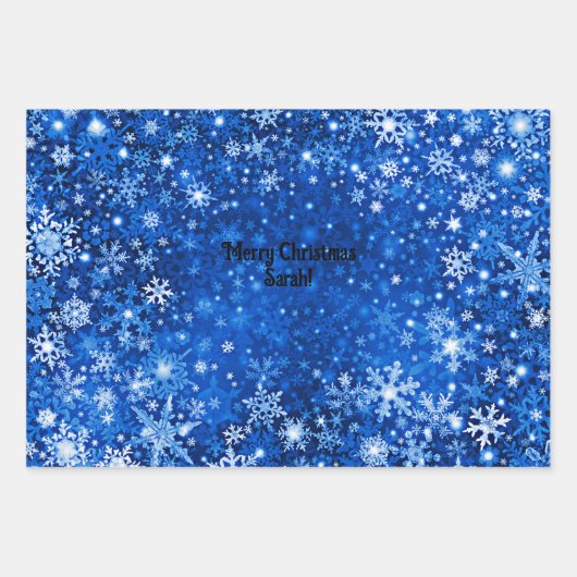 Sneeuwvlok Custom Wrapping papieren vellen (Voorkant 3)