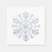 Sneeuwvlok in zilver servet (Voorkant)