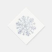 Sneeuwvlok in zilver servet (Hoek)