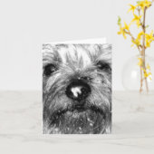 sneeuwvlok kaart (Gele Bloem)