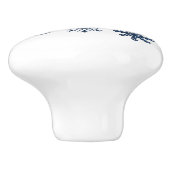 Sneeuwvlok Keramische Knop (Zijkant)