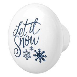 Sneeuwvlok Keramische Knop