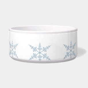 Sneeuwvlok Keramische Pet Bowl Voerbakje