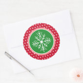 Sneeuwvlok Kerst stickers (Envelop)