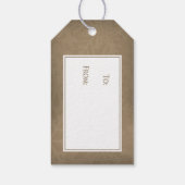 Sneeuwvlok kerstcadeau Label II Cadeaulabel (Achterkant)