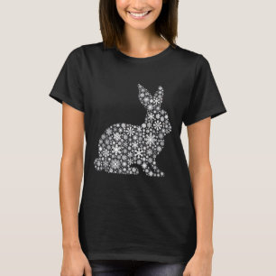 Sneeuwvlok Kerstmis - Bunny Rabbit T-shirt