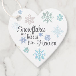 Sneeuwvlok Kisses van Heaven Gift Labels