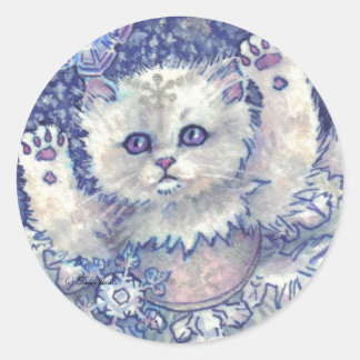 Sneeuwvlok Kitten Stickers