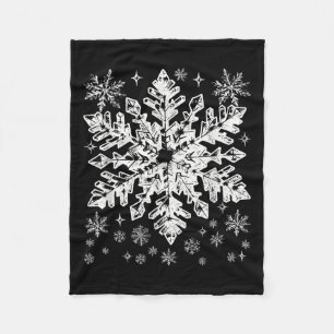 Sneeuwvlok Kostuum Winter Kerst Overeenkomende Her Fleece Deken