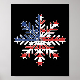 Sneeuwvlok - Liberaal Democratisch voor 4 juli Poster