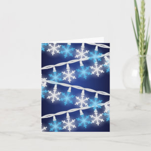 Sneeuwvlok Lichtjes Kaart