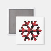 sneeuwvlok magneet (Voorkant / Achterkant)