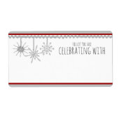 Sneeuwvlok Naam ID Badge Stickers (Voorkant)