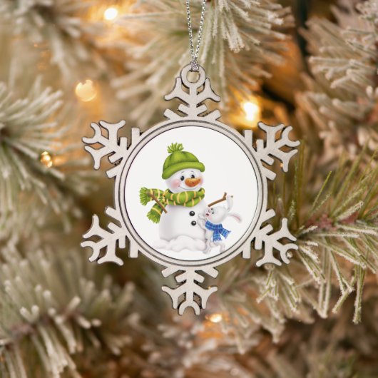 Sneeuwvlok omlijst ornament (Boom)