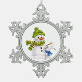 Sneeuwvlok omlijst ornament (Voorkant)
