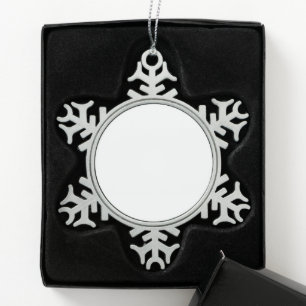 Sneeuwvlok omlijst ornament