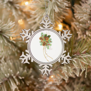 Sneeuwvlok omlijst ornament