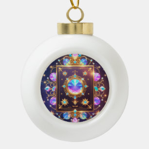 Sneeuwvlok omlijst ornament