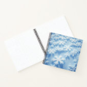 Sneeuwvlok ontwerp schrijfblok notitieboek (Binnen)
