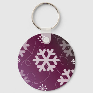 Sneeuwvlok Ontwerp Sleutelhanger