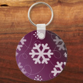 Sneeuwvlok Ontwerp Sleutelhanger (Voorkant)
