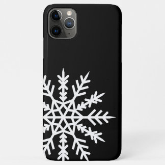 Sneeuwvlok op zwarte iPhone-hoes iPhone 11 Pro Max Hoesje