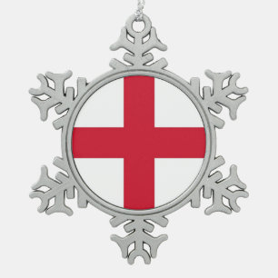 Sneeuwvlok Ornament met Engelse vlag