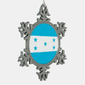 Sneeuwvlok Ornament met Honduras Vlag (Links)