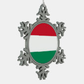 Sneeuwvlok Ornament met Hongaarse vlag (Links)