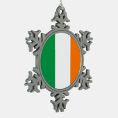 Sneeuwvlok Ornament met Ierse vlag (Links)