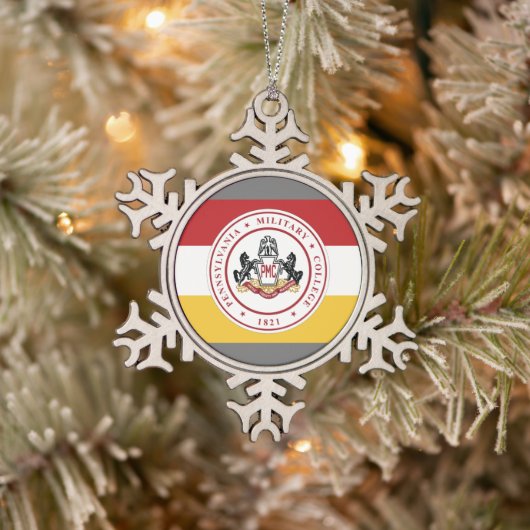 * Sneeuwvlok Ornament met PMC Flag logo (Boom)
