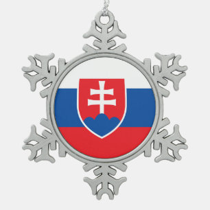 Sneeuwvlok Ornament met Slowakije