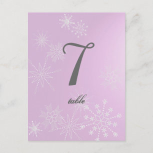 Sneeuwvlok Pareltjes / Tafel Kaart