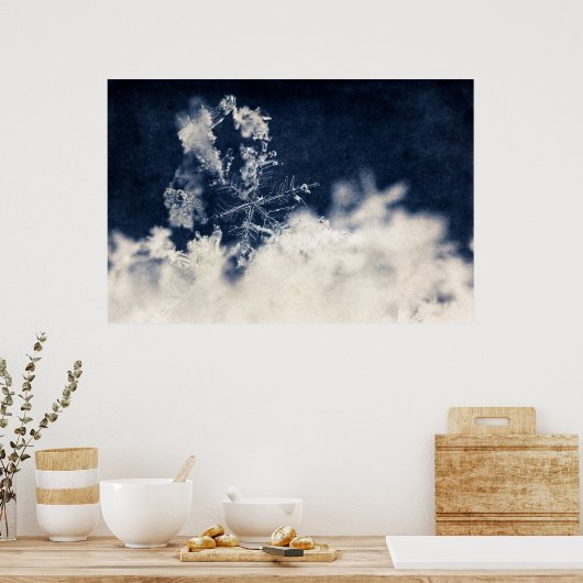 Sneeuwvlok Poster (Keuken)