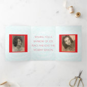 Sneeuwvlok Rainbow Holiday Kaart (Binnen)