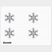 Sneeuwvlok Rechthoekige Sticker (Vel)
