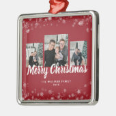 Sneeuwvlok Rode Ornamenten (Links)