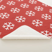 Sneeuwvlok Rode Sherpa Deken (3/4)