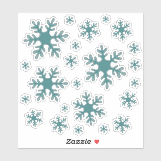 Sneeuwvlok Sneeuw Winter Vakantie Sticker Pack (Vel)
