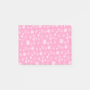 Sneeuwvlok Sneeuwstorm in Pastelroze Post-it® Notes