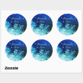 Sneeuwvlok sparkle sticker (Vel)