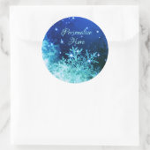 Sneeuwvlok sparkle sticker (Tas)