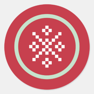 Sneeuwvlok Sweater Weer Sticker