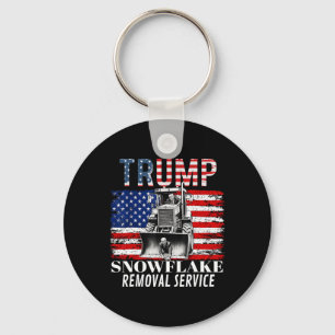 Sneeuwvlok Verwijdering Service Grappige Donald Tr Sleutelhanger